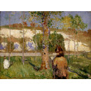 РЕПРОДУКЦИИ НА КАРТИНИ Мадам Сисле на брега на Лоан при Море (1887)